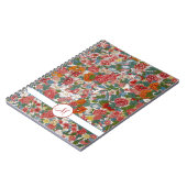 Colorful Chinoiserie Floral Monogram Notitieboek (Linkerzijde)
