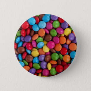 Colorful Chocolate Snoep Ronde Button 5,7 Cm