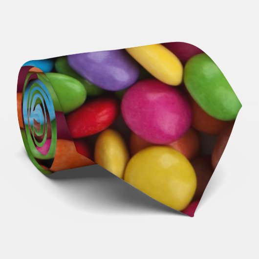 Colorful Chocolate Snoep Stropdas (Opgerold)