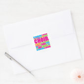 Colorful Choir Ronde Sticker (Envelop)