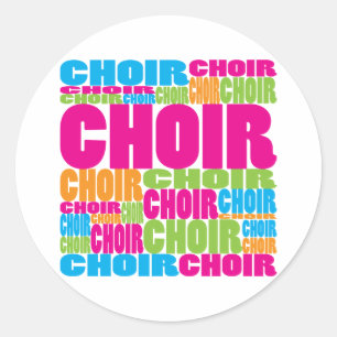 Colorful Choir Ronde Sticker