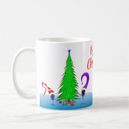 Colorful Christmas Cartoon Koffiemok