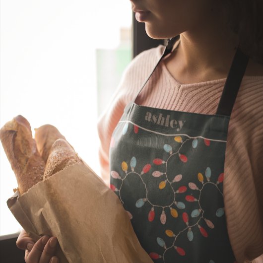 Colorful Christmas Lights | Personalized Holiday Schort