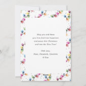 Colorful Christmas Lights Photo Feestdagenkaart (Achterkant)