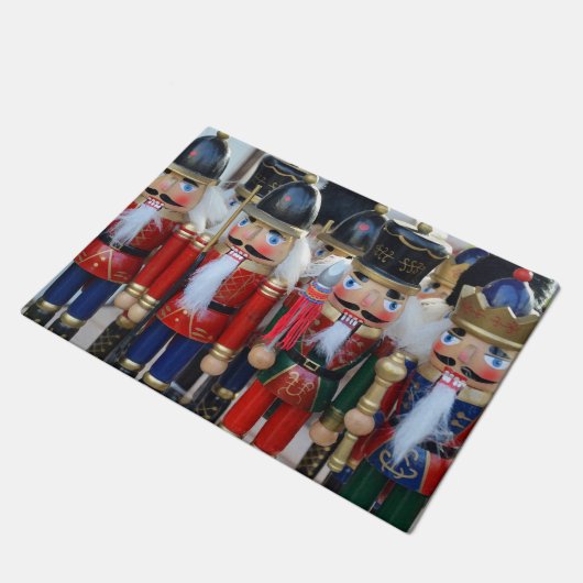 Colorful christmas nutcrackers deurmat (Schuin)