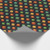 Colorful Christmas Ornaments Cadeaupapier (Hoek)