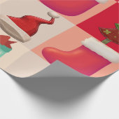 COLORFUL CHRISTMAS PRESENTS SANTA SNOEP TREE CADEAUPAPIER (Hoek)