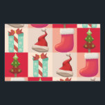 COLORFUL CHRISTMAS PRESENTS SANTA SNOEP TREE RECHTHOEKIGE STICKER<br><div class="desc">Een geweldig kerstcadeauidee voor mama,  vader,  zus,  broer,  vriendin,  vriend,  oom,  tante,  oma,  opa,  familie en vrienden op Kerstmis en Nieuwjaar.Trendy,  stijlvolle en unieke kerstcadeaus.</div>