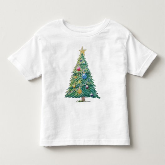Colorful Christmas Tree Kinder Shirts (Voorkant)
