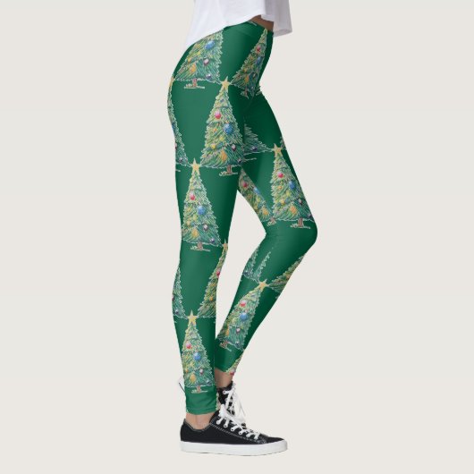 Colorful Christmas Tree Leggings (Rechts)