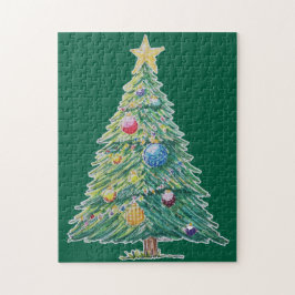 Colorful Christmas Tree Legpuzzel