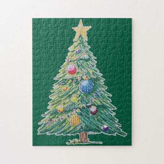 Colorful Christmas Tree Legpuzzel (Verticaal)
