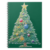 Colorful Christmas Tree Notitieboek (Voorkant)