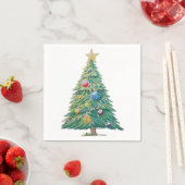 Colorful Christmas Tree Servet (Insitu)