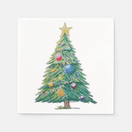 Colorful Christmas Tree Servet