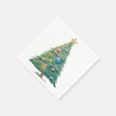 Colorful Christmas Tree Servet (Hoek)