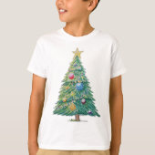 Colorful Christmas Tree T-shirt (Voorkant)