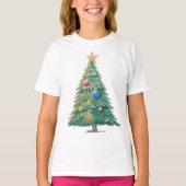 Colorful Christmas Tree T-shirt (Voorkant)