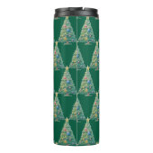 Colorful Christmas Tree Thermosbeker (Achterkant)