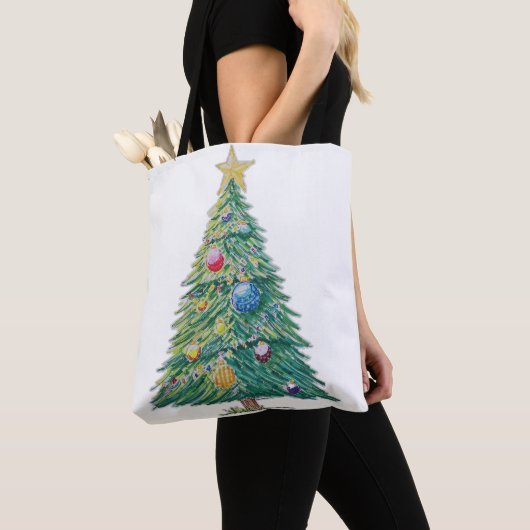 Colorful Christmas Tree Tote Bag (Dichtbij)
