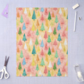 Colorful Christmas Trees – Festive Rainbow Holiday Tissuepapier (Craft)