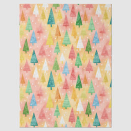 Colorful Christmas Trees – Festive Rainbow Holiday Tissuepapier