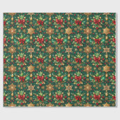 Colorful Christmas Vibe Festive Pattern Cadeaupapier (Vlak)