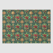 Colorful Christmas Vibe Festive Pattern Tissuepapier (Voorkant)