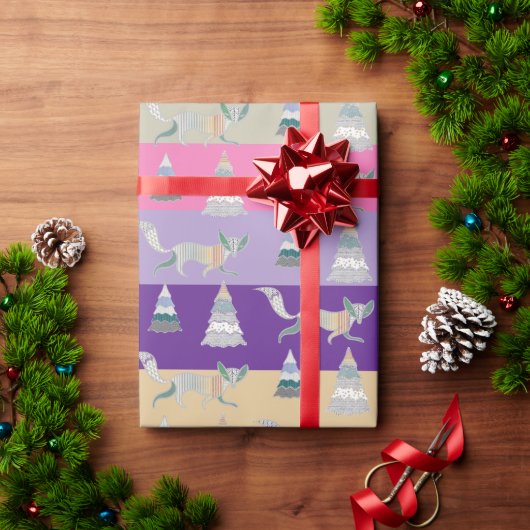 Colorful Christmas Winter Wonder Land Cadeaupapier (Feestdagen Geschenken)