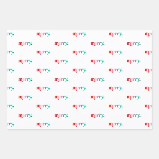 Colorful Christmas wrapping paper (Voorkant)