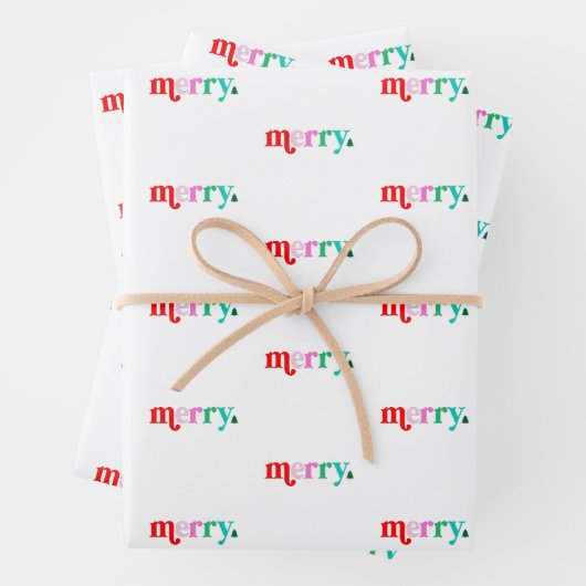 Colorful Christmas wrapping paper (In situ)