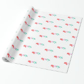 Colorful Christmas wrapping paper Cadeaupapier (Uitgerold)