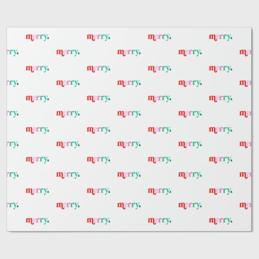 Colorful Christmas wrapping paper Cadeaupapier (Vlak)