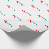 Colorful Christmas wrapping paper Cadeaupapier (Hoek)