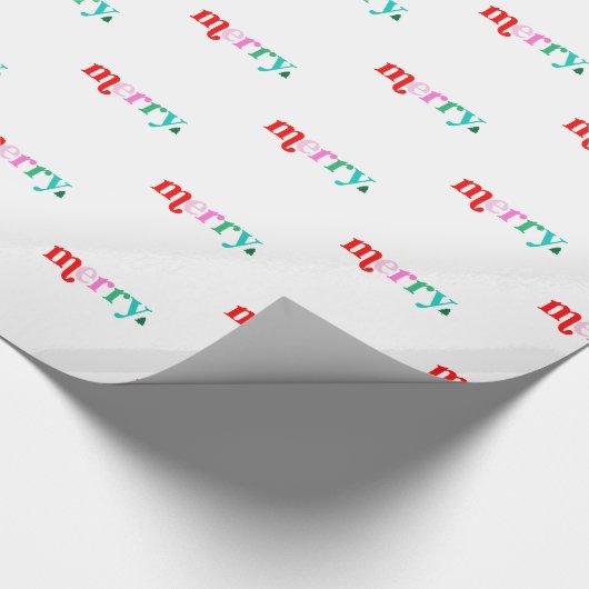 Colorful Christmas wrapping paper Cadeaupapier (Hoek)