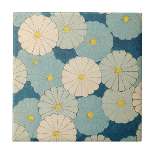 Colorful Chrysanthemum Flowers Tegeltje (Voorkant)