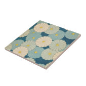 Colorful Chrysanthemum Flowers Tegeltje (Zijkant)