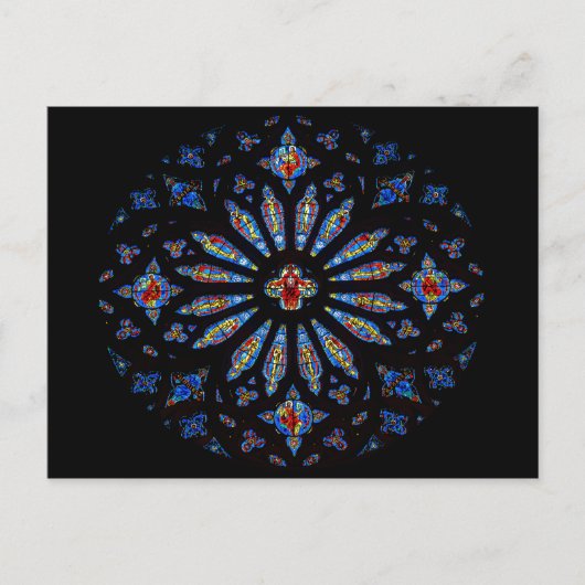 Colorful Church Glas in lood Briefkaart (Voorkant)