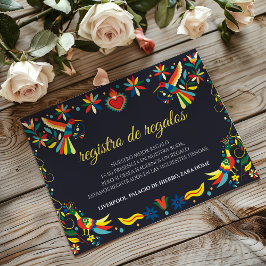 Colorful Cinco de Mayo Fiesta Spanish Wedding Informatiekaartje