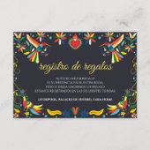 Colorful Cinco de Mayo Fiesta Spanish Wedding Informatiekaartje (Voorkant)