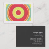 Colorful Circle 01 (Grenzen) Visitekaartje (Voorkant / Achterkant)
