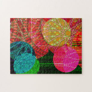 Colorful Circle Deconstruction Art Puzzle Legpuzzel