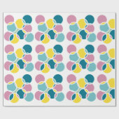 Colorful Circle Design – Fun Geometric Print Cadeaupapier (Vlak)
