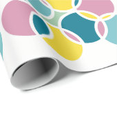 Colorful Circle Design – Fun Geometric Print Cadeaupapier (Rol Hoek)