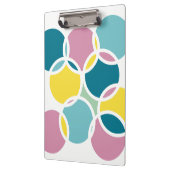 Colorful Circle Design – Fun Geometric Print Klembord (Links)