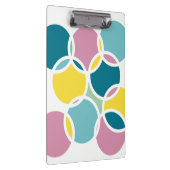 Colorful Circle Design – Fun Geometric Print Klembord (Rechts)