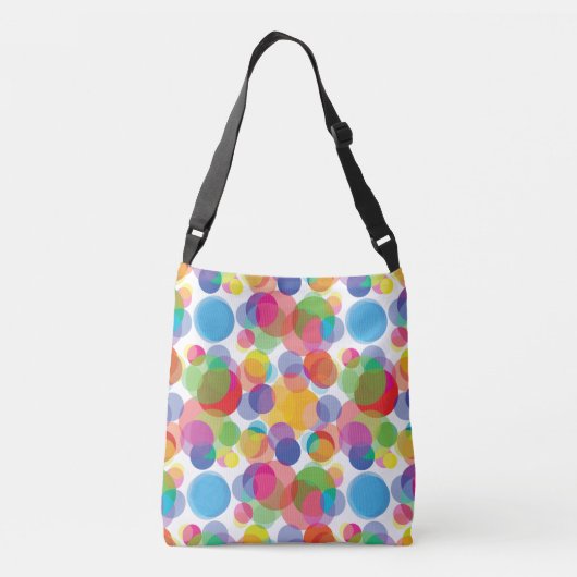 Colorful Circle Patroon Crossbody Tas (Achterkant)
