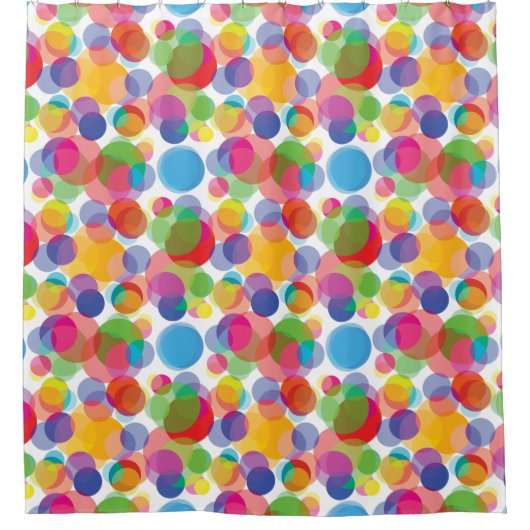 Colorful Circle Patroon Douchegordijn (Voorkant)