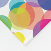 Colorful Circle Patroon Fleece Deken (Hoek)