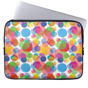 Colorful Circle Patroon Laptop Sleeve
